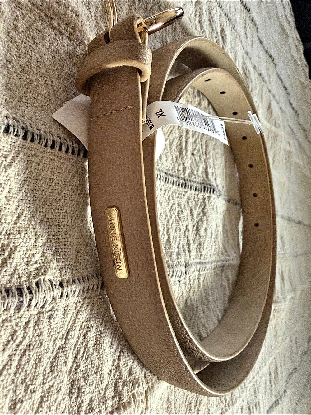 Anne Klein Women's 2for one Brown & baby pink Belt NWT
